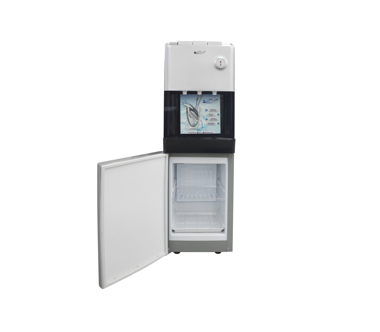 Dispensador de agua con refrigerador gris/negro Gplus