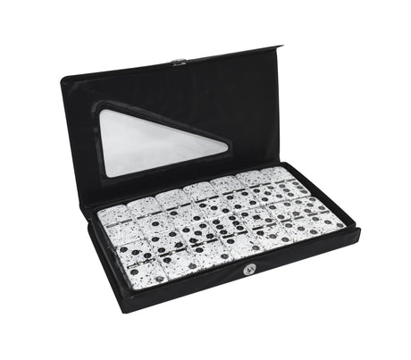 Juego de dominó 8mm blanco/negro Powerfik