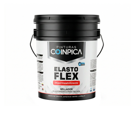 Pintura Industrial a base de agua impermeabilizante Elastoflex Int/Ext Coinpica