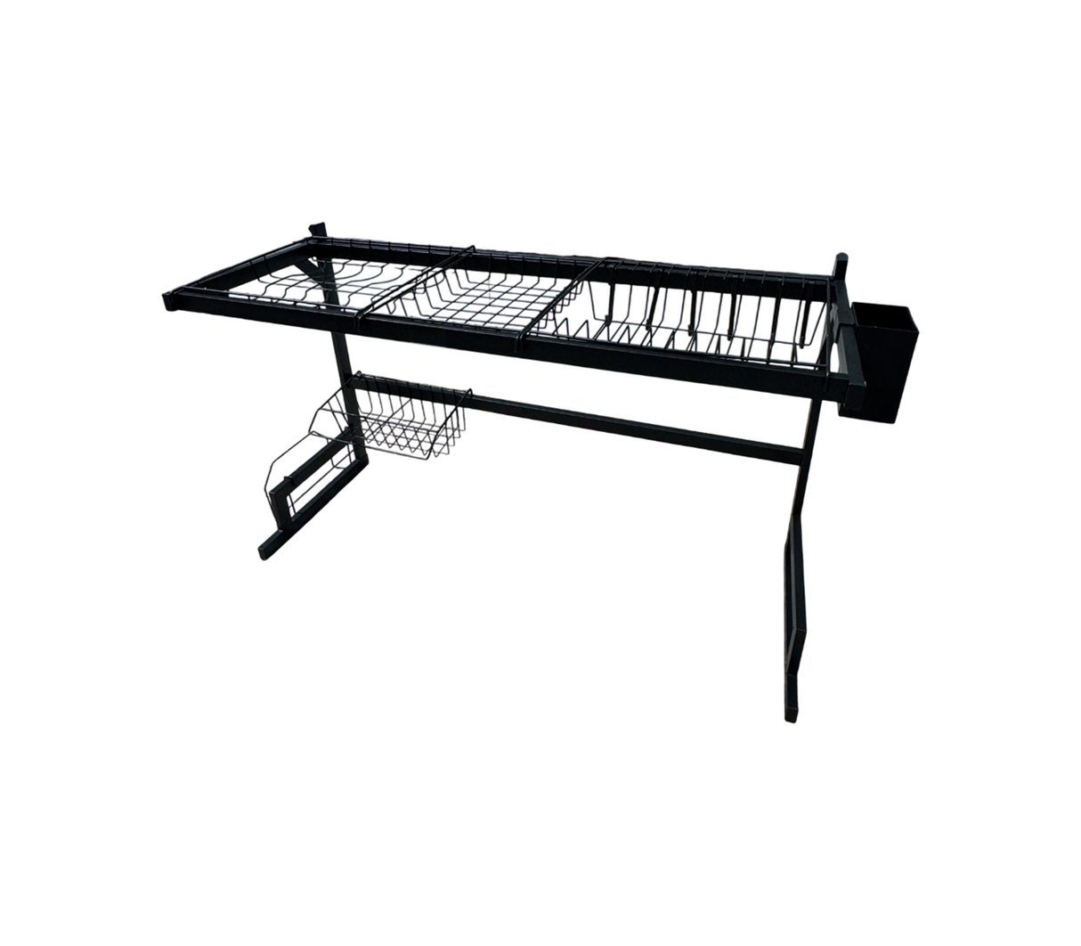 Escurridor de platos 2 niv. Grande negro Pamorde
