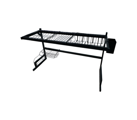 Escurridor de platos 2 niv. Grande negro Pamorde