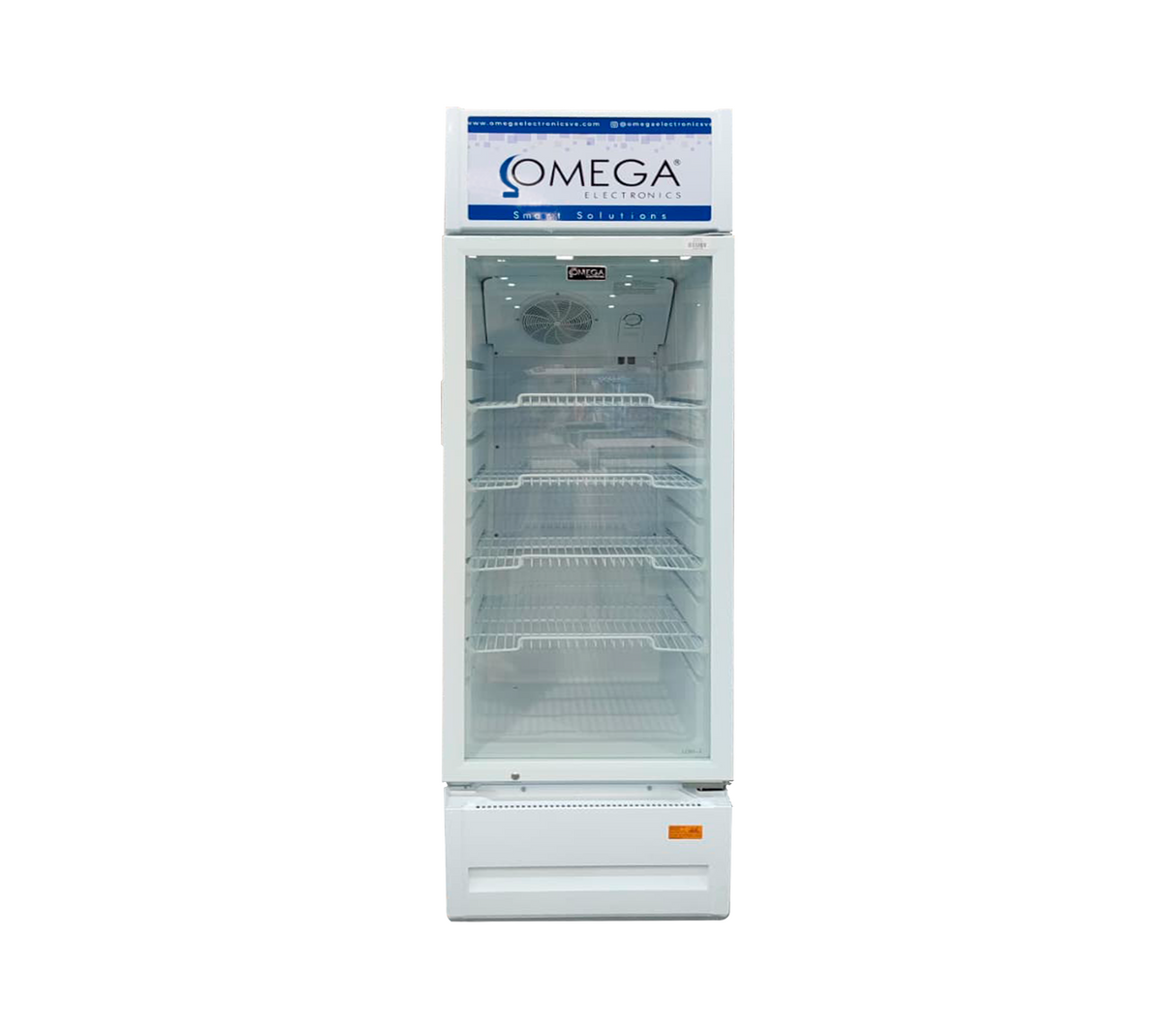 Exhibidor vertical 211 lts blanco Omega Electronics