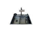 Fregadero Flusso Lite 68 1 tina + accesorios acero inox Vetrux