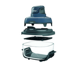 Freidora de aire portátil vidrio 4 en 1 Crispi 1500W Azul/gris Ninja