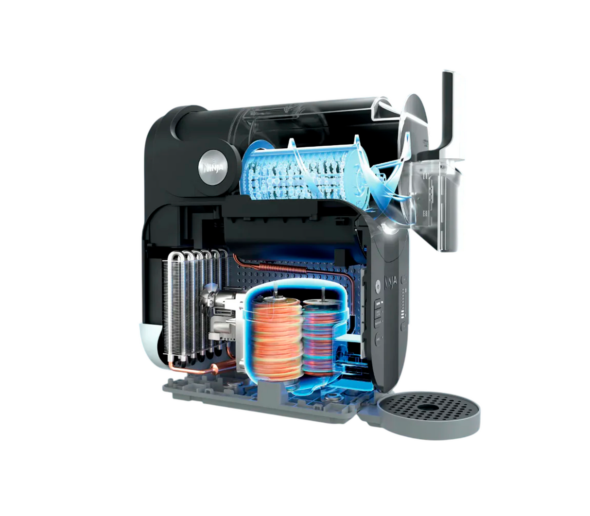 Máquina para granizados con botones 2.6 litros 200W negro y gris Ninja