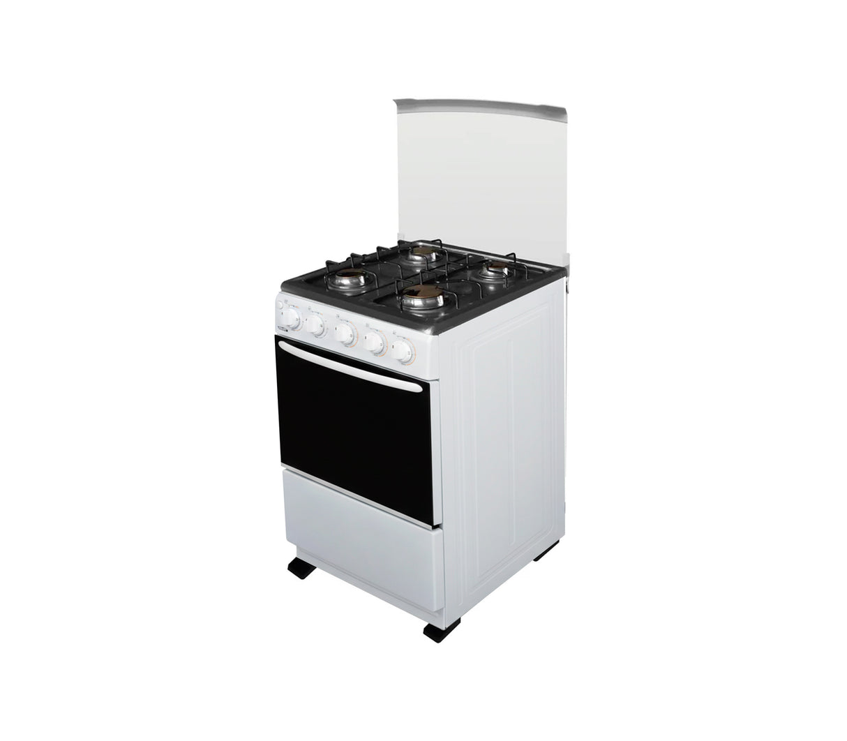 Cocina a gas 20" de piso 4 hornillas horno blanca GPCC1003522 Gplus