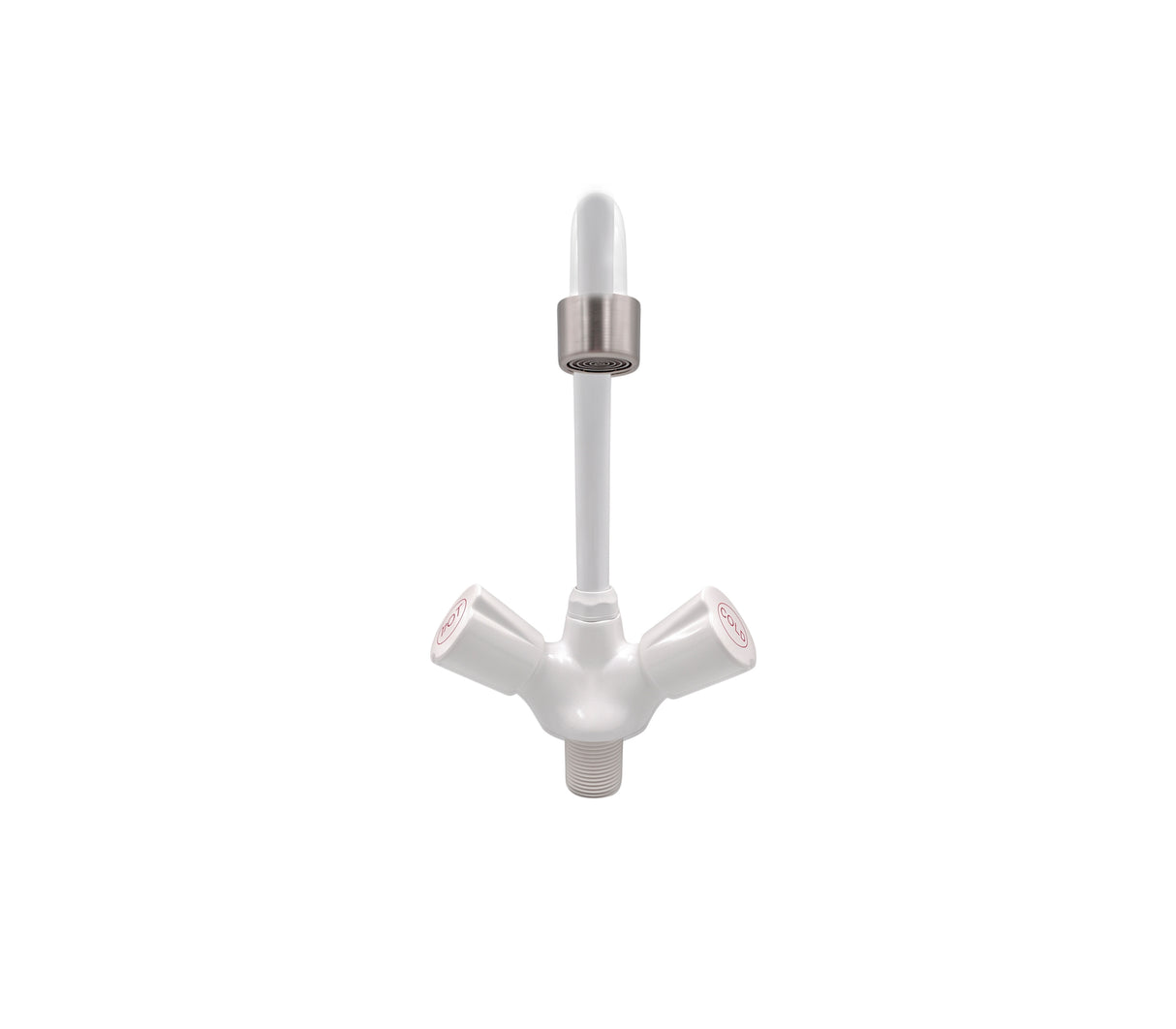 Llave para fregadero plástica brenta blanco Faguax