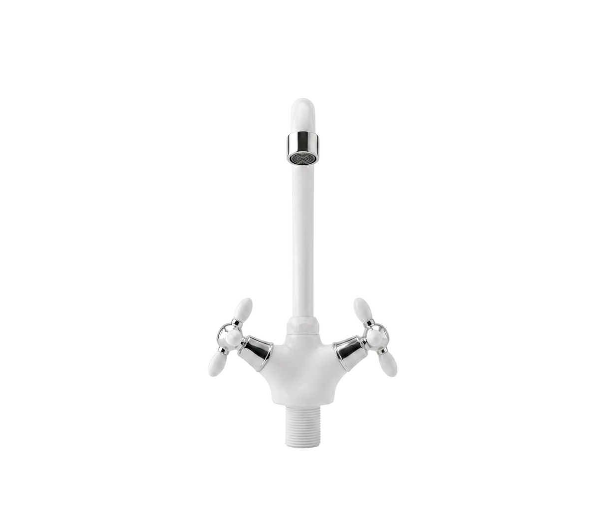 Llave para fregadero plástica adigio blanco Faguax