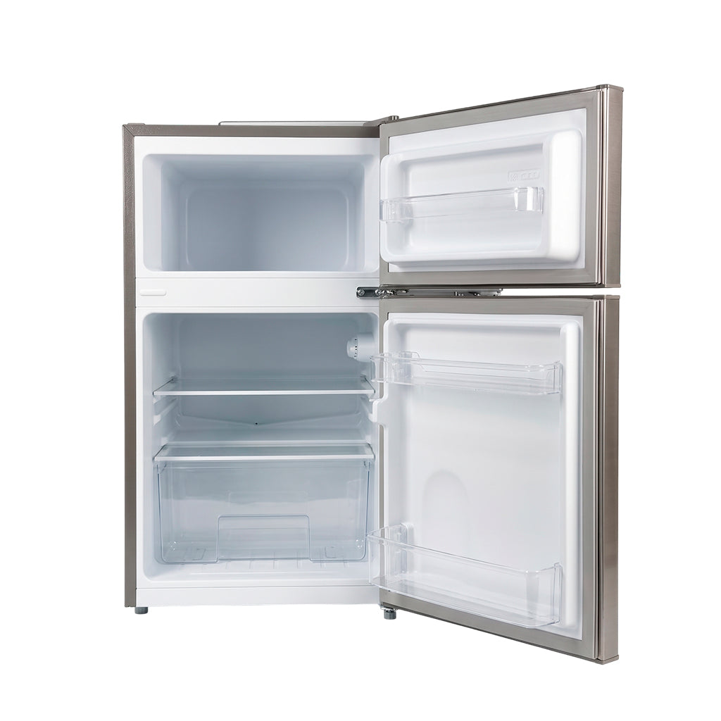 Nevera ejecutiva Top Mount Prestige Duo 3.2 pies con escarcha acero inoxidable Gtronic