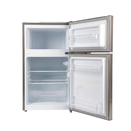 Nevera ejecutiva Top Mount Prestige Duo 3.2 pies con escarcha acero inoxidable Gtronic
