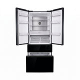 Nevera French Door 16.6 pies sin escarcha negro tipo espejo Gtronic