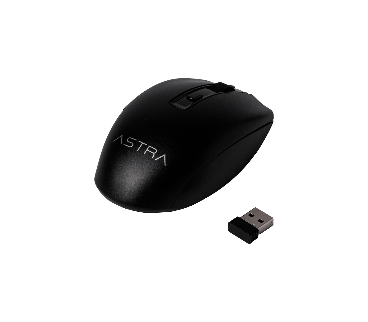 Mouse inalámbrico 6 botones usb 1600 dpi negro Astra