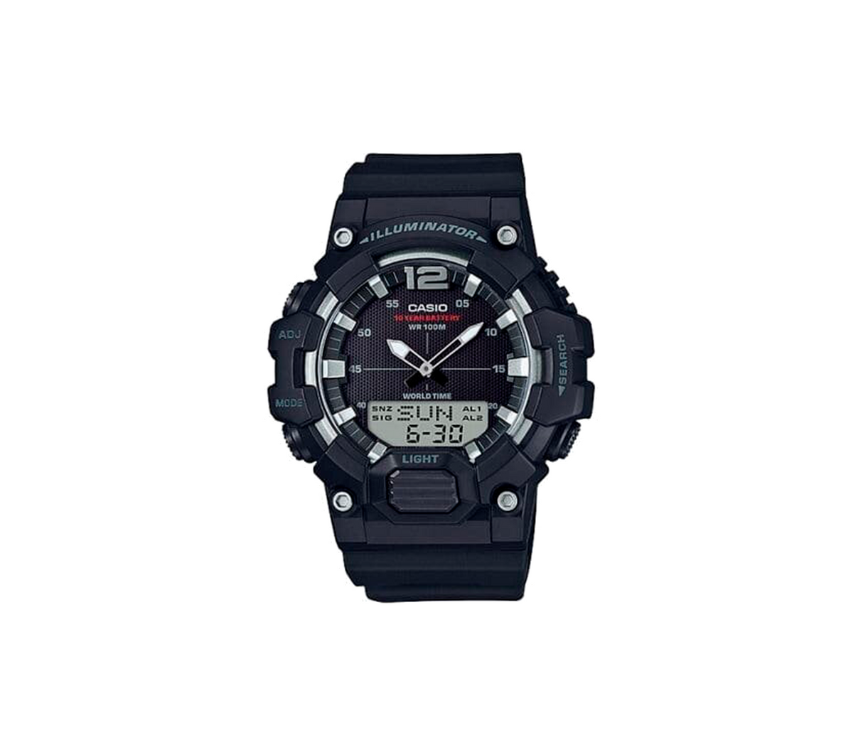 Reloj analógico digital para caballero negro Casio