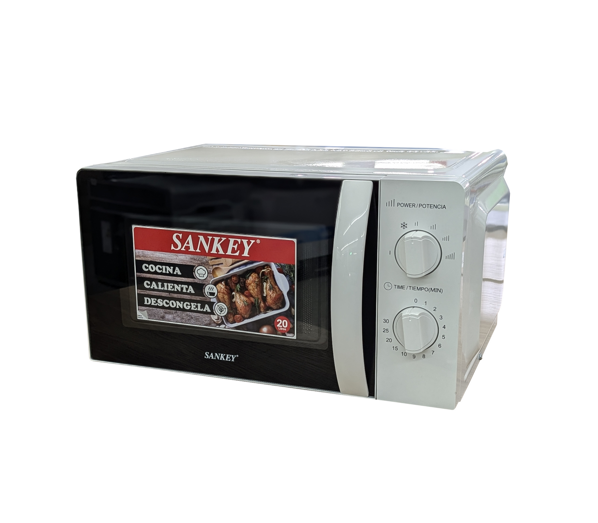 Horno microondas 20 litros blanco 700W Sankey