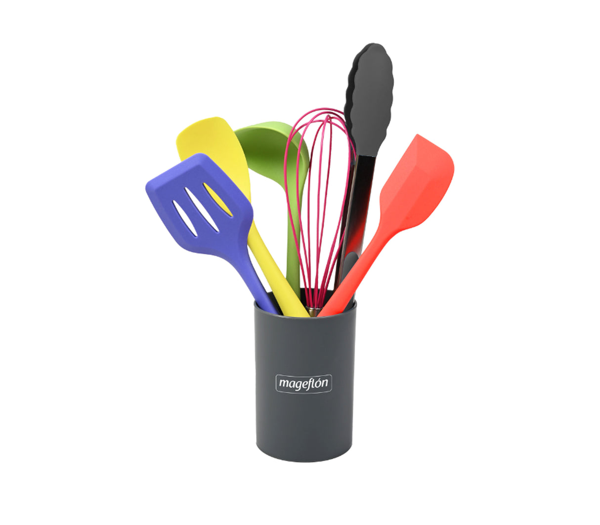 Juego de utensilios para cocina 07 piezas colores Mageflon
