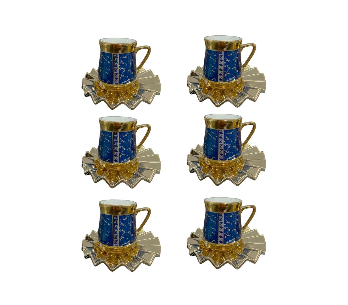 Juego de 6 tazas de vidrio para café kr25060 Pamorde