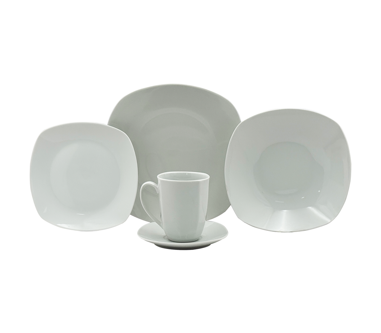 Juego de vajilla 20 piezas redonda blanco Dinner Set