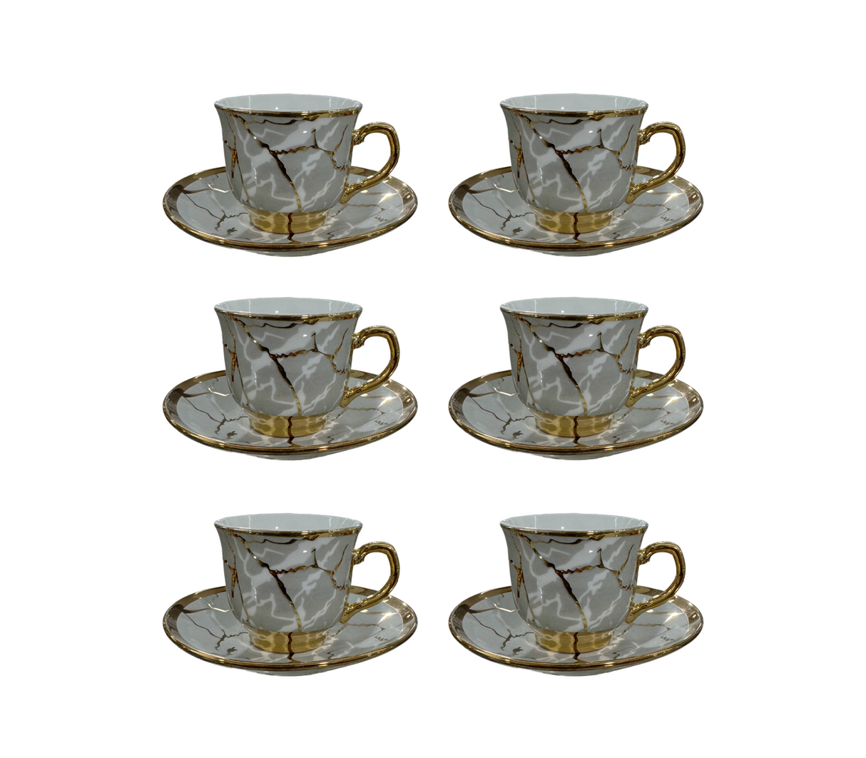 Juego de 6 tazas de vidrio para café kr25005 Pamorde