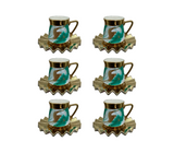 Juego de 6 tazas de vidrio para café kr25104 Pamorde