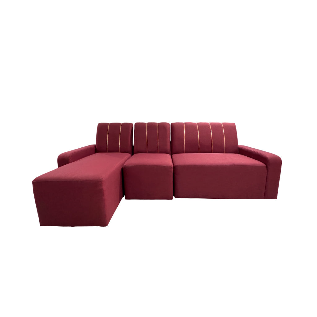 Juego de Recibo Canapé Bipiel (Lineas) 1 y 2 Puestos + Chaiselongue Nohemi