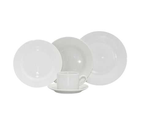 Juego de vajilla 20 piezas blanca Sky Home