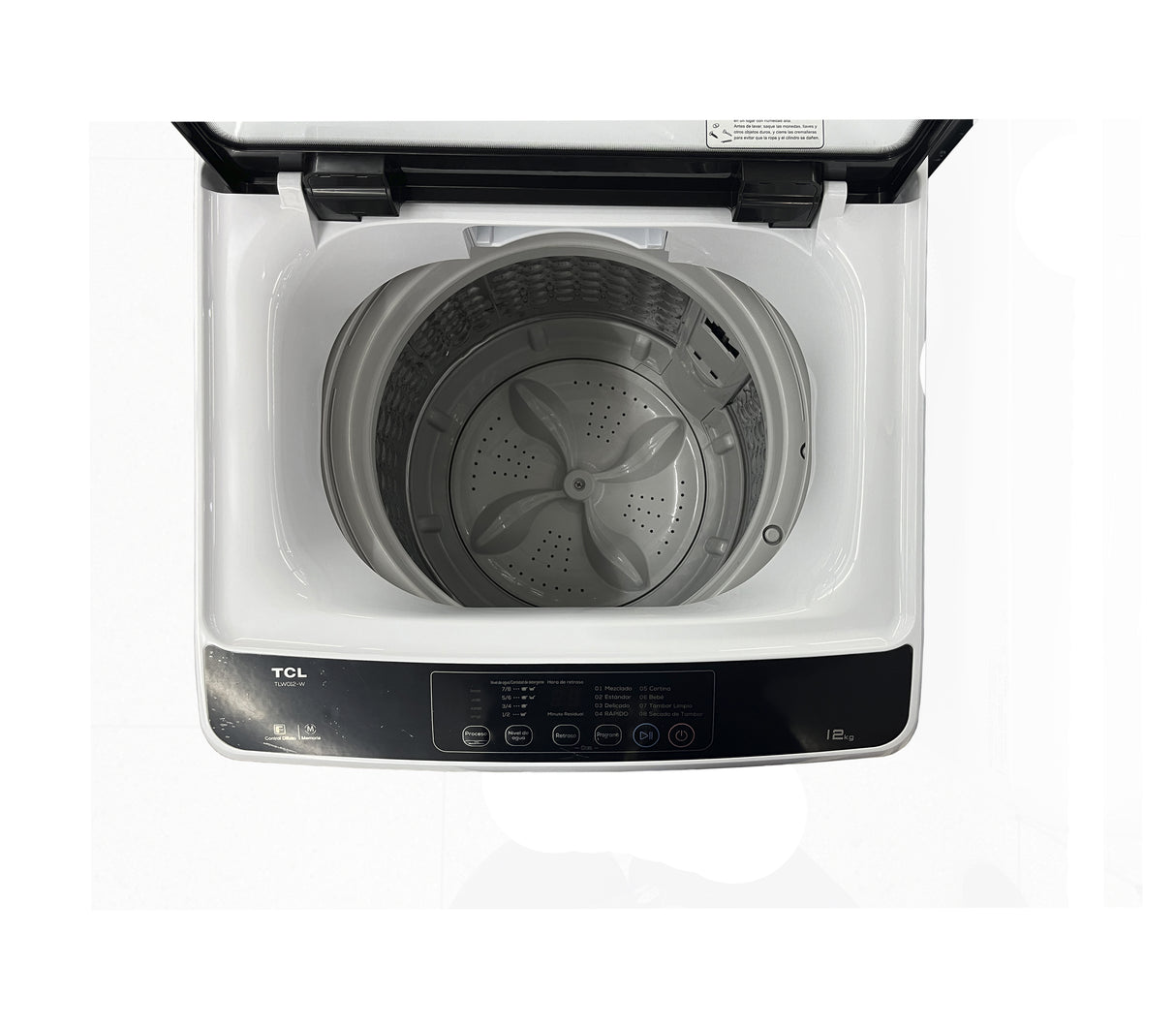 Lavadora automática 12kg blanco TCL