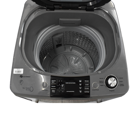 Lavadora automática 16kg Gris SJ Electronics