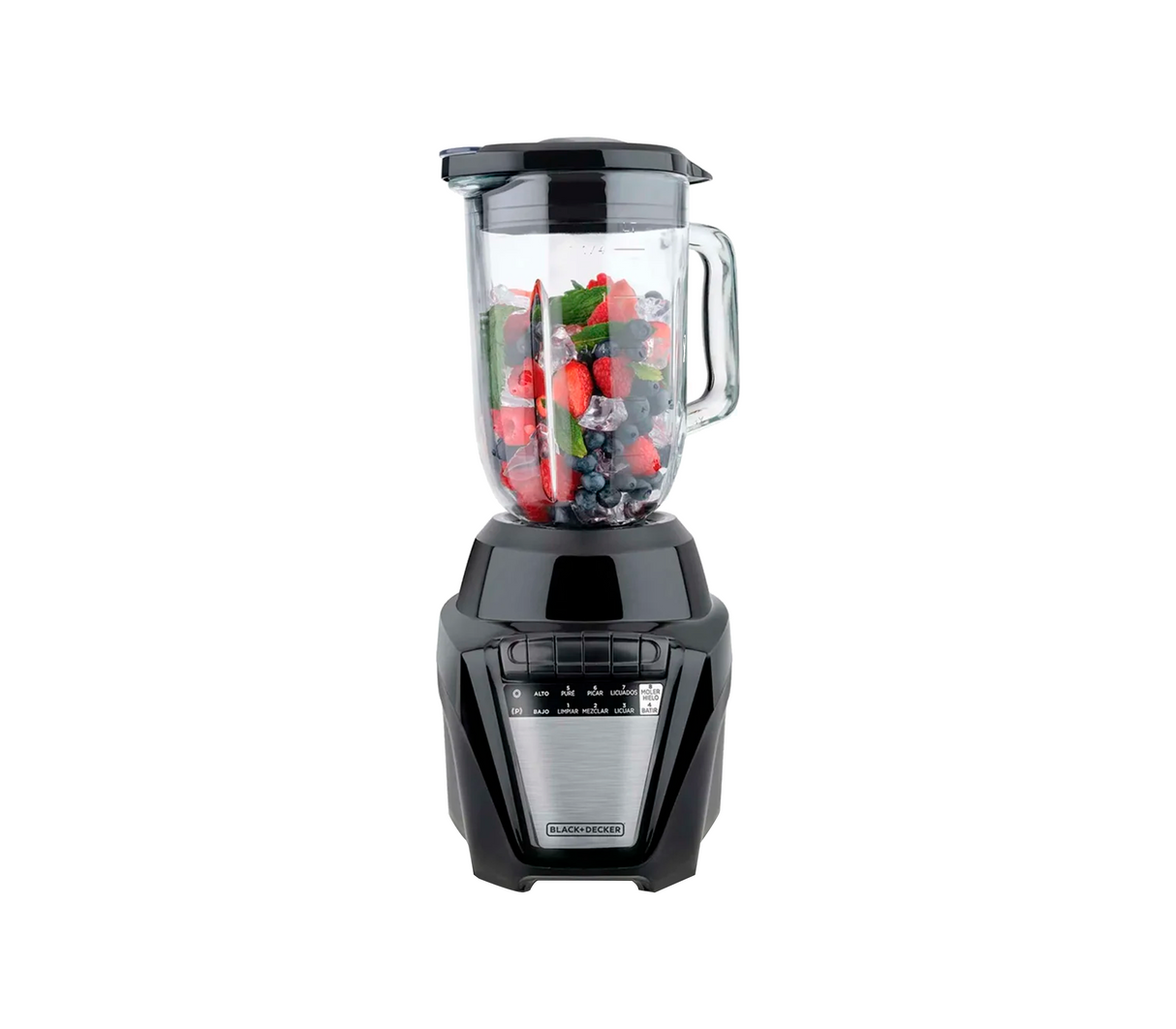 Licuadora Ice Crush J/Vidrio 08 vel negra Black&Decker