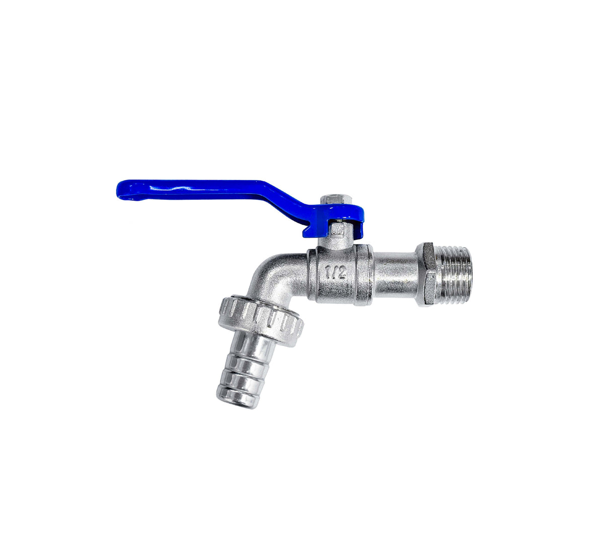 Llave para chorro paso rápido 3/4" x 1/2" cromada Griven