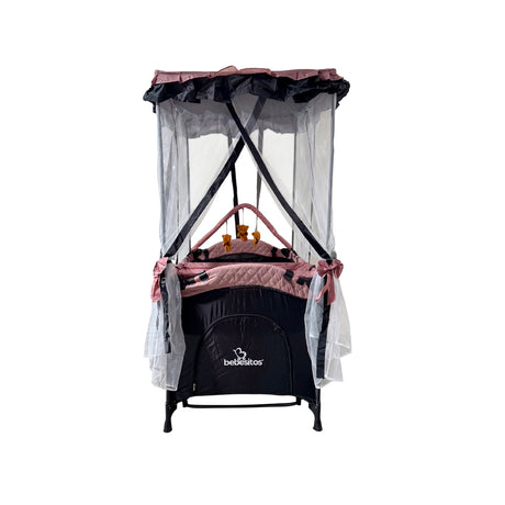 Corral con mosquitero alto y cambiador Mod. London Bebesitos