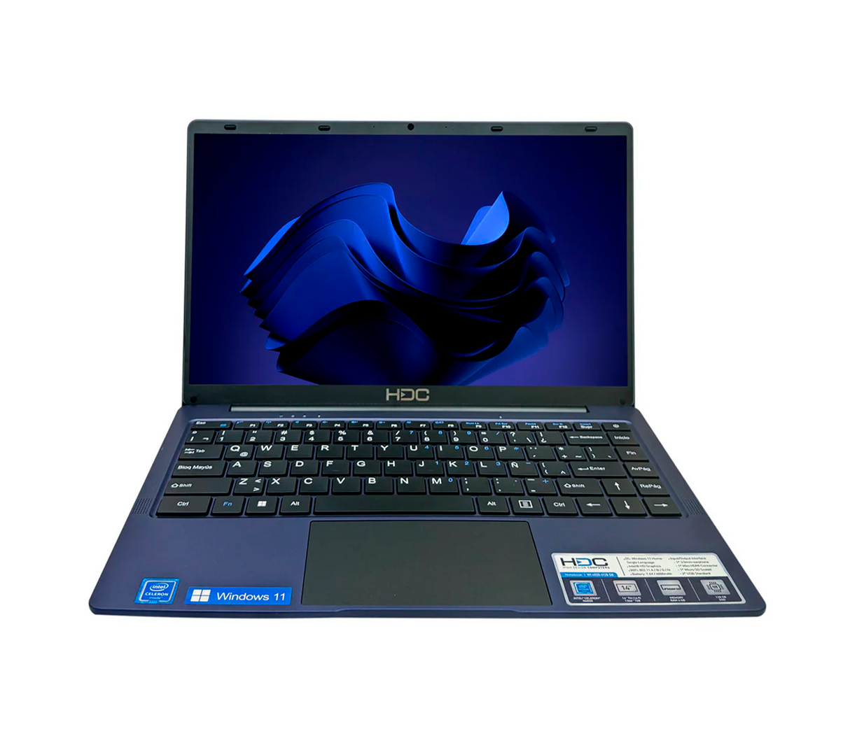 Laptop 14" Intel Celeron N4020 4GB/128GB azul HDC