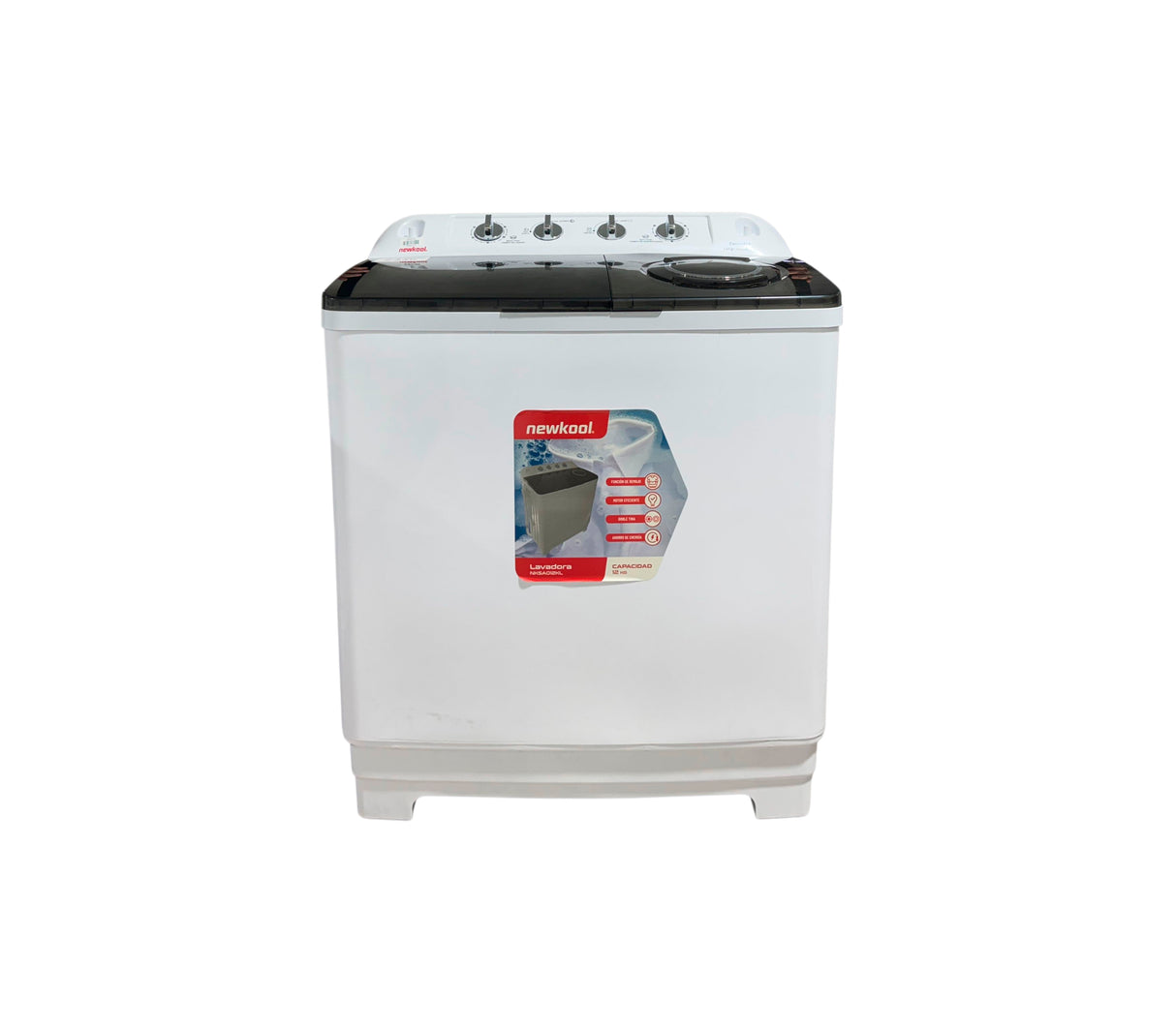 Lavadora doble tina 12kg blanca Newkool