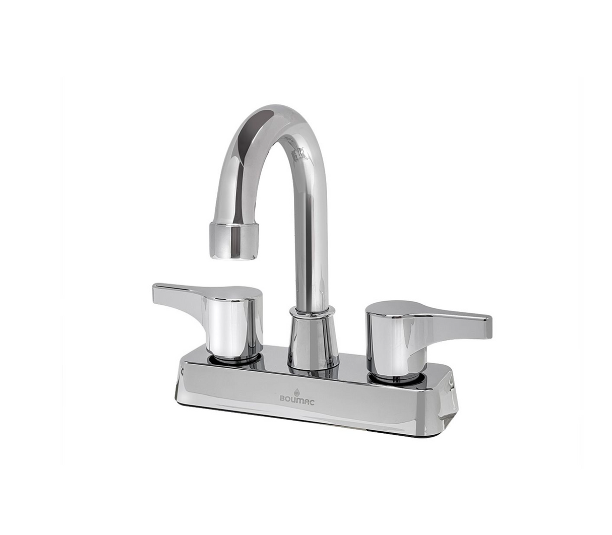 Llave Doble Plastica 4" para lavamanos Boumac