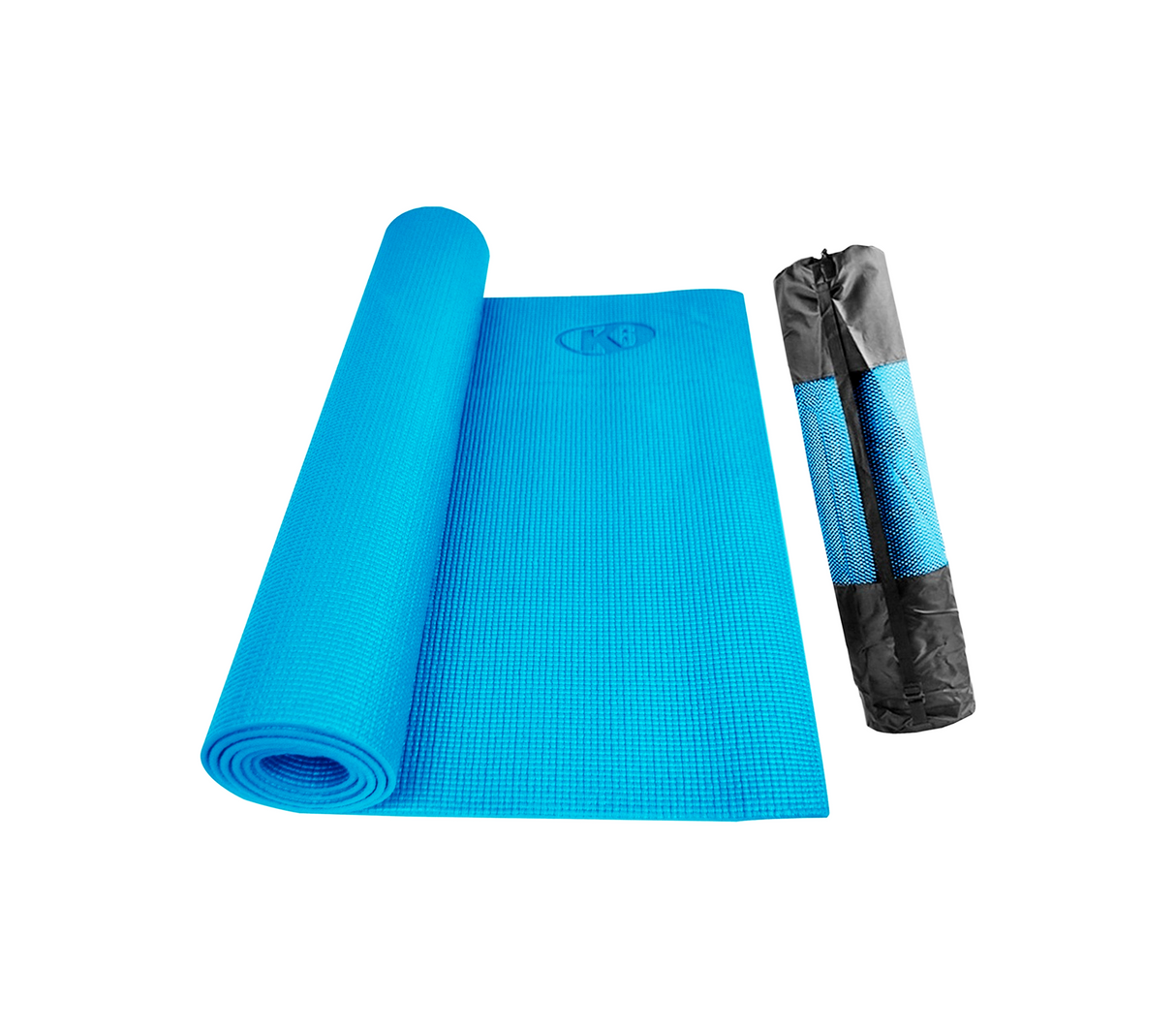 Manta de yoga Classic con bolso 173x61cm 5mm azul claro K6