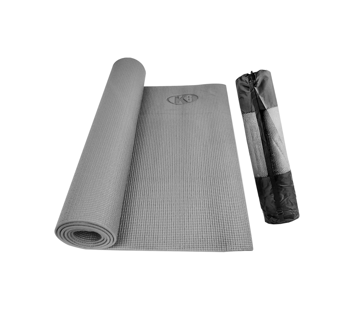 Manta de yoga Classic con bolso 173x61cm 5mm gris K6