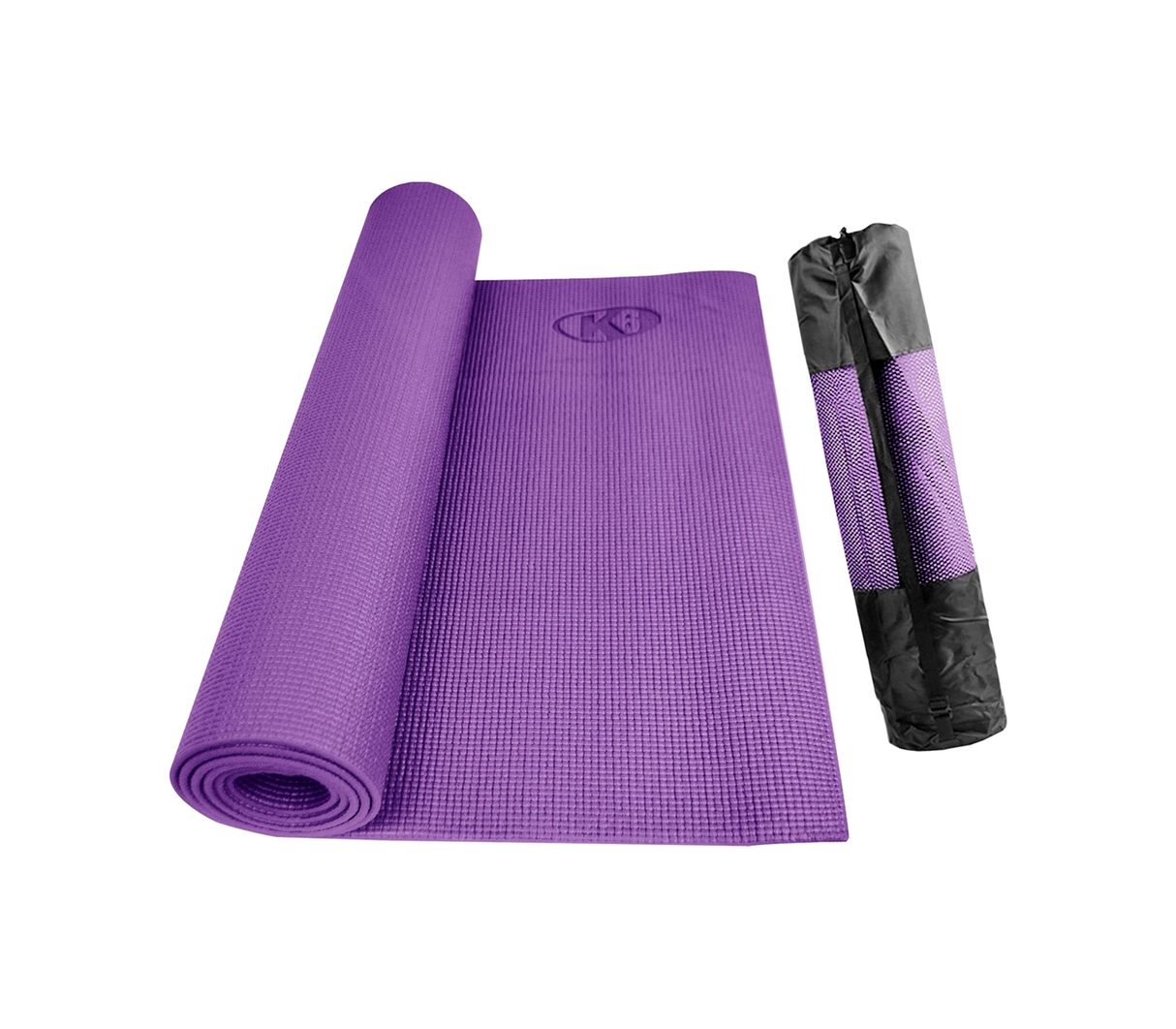 Manta de yoga Classic con bolso 173x61cm 5mm morado K6 –