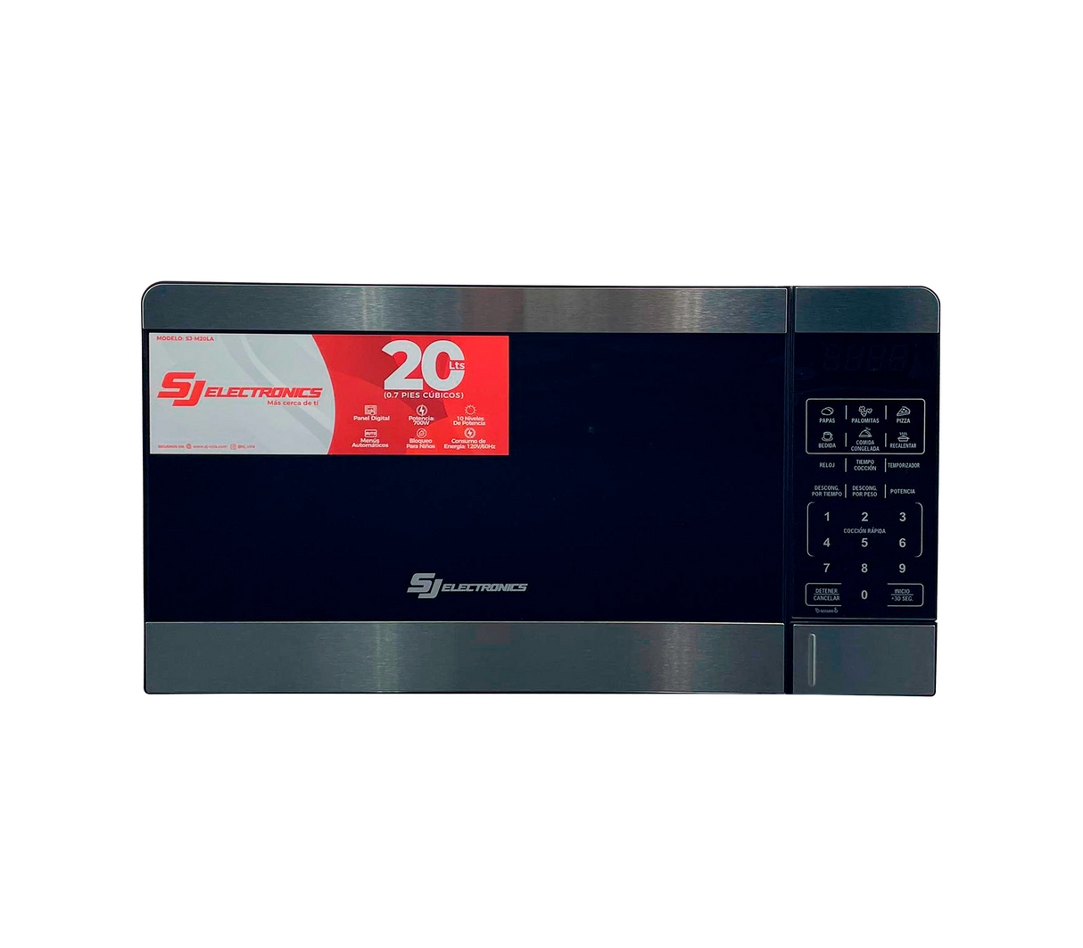 Microondas 20 litros Sj-M20la acero Sj Electronics