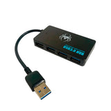 Adaptador Mini Hub 4 Puertos USB 3.0 Spidertec