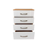 Gavetero 913032.4 MS913 4 gavetas freijo/off white Dj Muebles