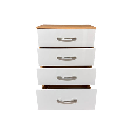 Gavetero 913032.4 MS913 4 gavetas freijo/off white Dj Muebles