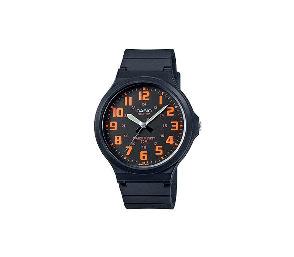 Reloj analógico negro/naranja Casio