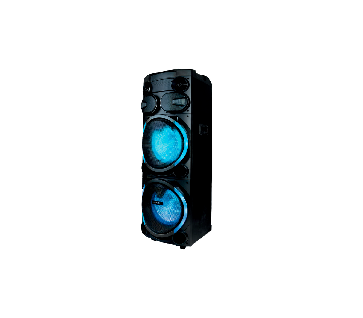 Corneta 12" Bluetooth USB 2 Bajos Con Ruedas Mystic