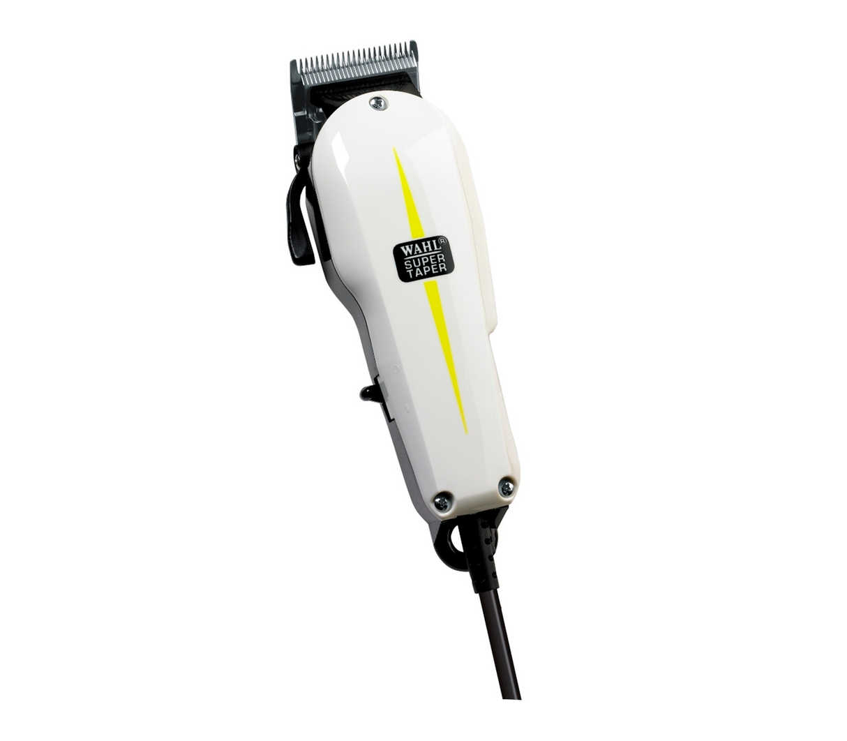 Máquina de afeitar alámbrica super taper blanca Wahl