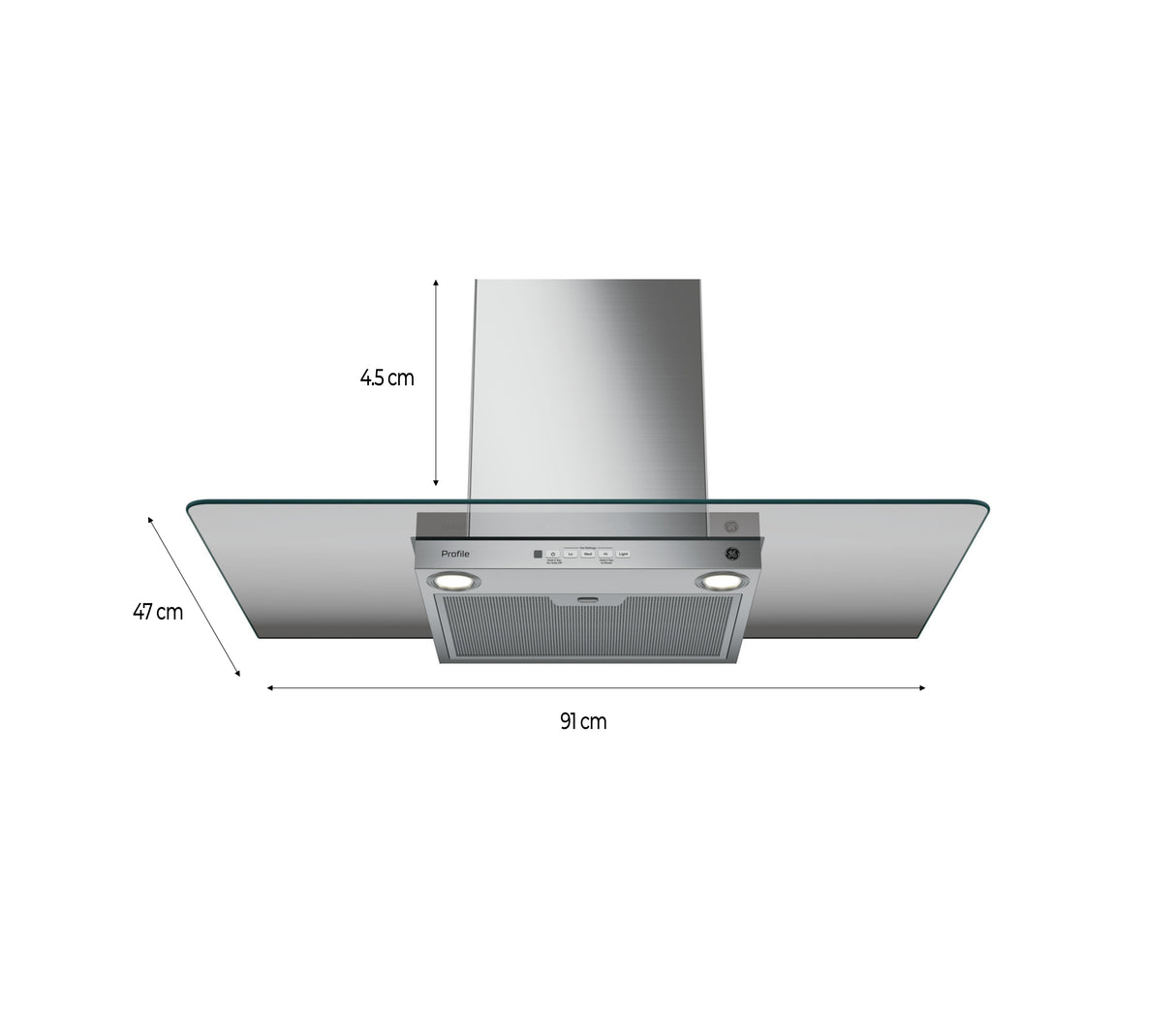 Campana UT 90cm pared inoxidable General electric