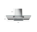 Campana UT 90cm pared inoxidable General electric