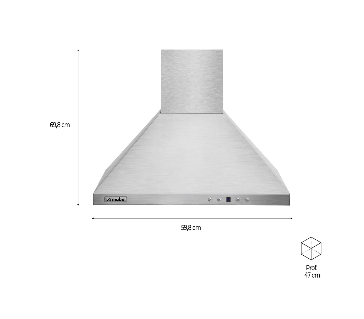 Campana de pared 60cm IO6013CP3I Mabe