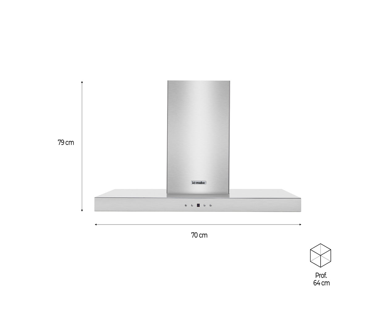 Campana de pared 70cm IO7017CP3I Mabe