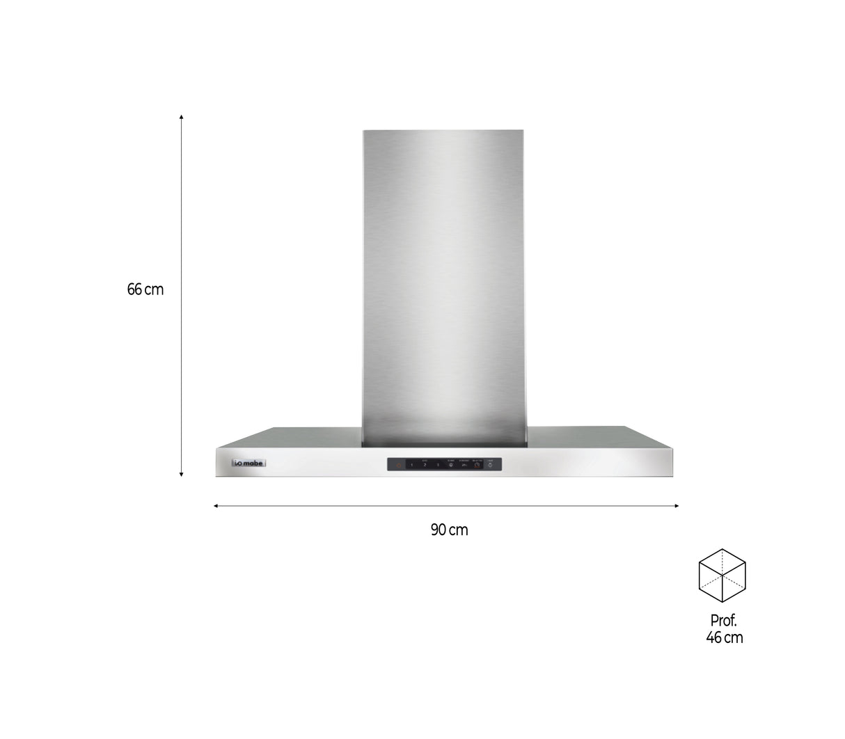 Campana de pared 90cm IO9019ST5I Mabe