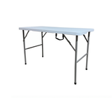 Mesa plegable rectangular 122x61x74 cm blanca CZ122 Powerfik