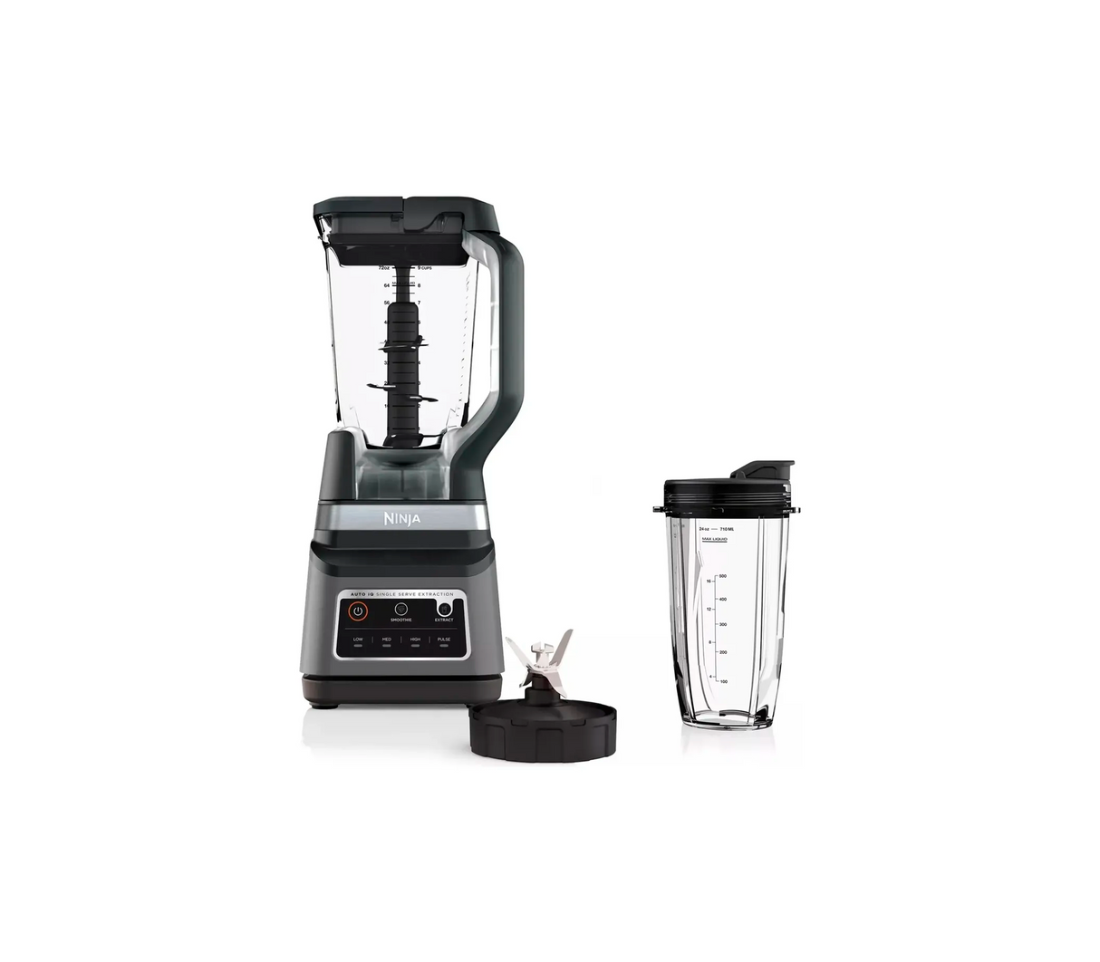 Licuadora profesional plus 4V 1400W con 2 vasos negro/gris Ninja